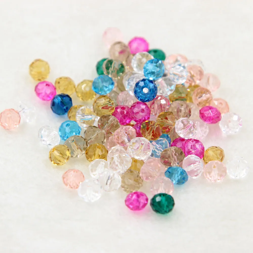 Buy Sale! 100 Pieces 8mm Mixed color Colorful Clothing