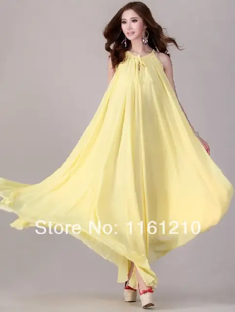 Online Shop Summer Bridesmaid Sundress Holiday Beach Maxi Dress