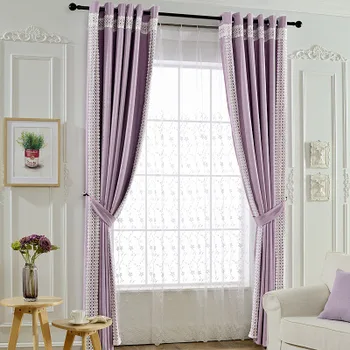 

American Jane European fruit green curtain fabric painting retro bedroom den curtain screens