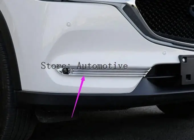 Chrome автомобилей ABS Chrome передние противотуманные свет лампы Крышка отделка автомобилей accessiores Стайлинг 4 шт. для Mazda CX-5 2nd Gen