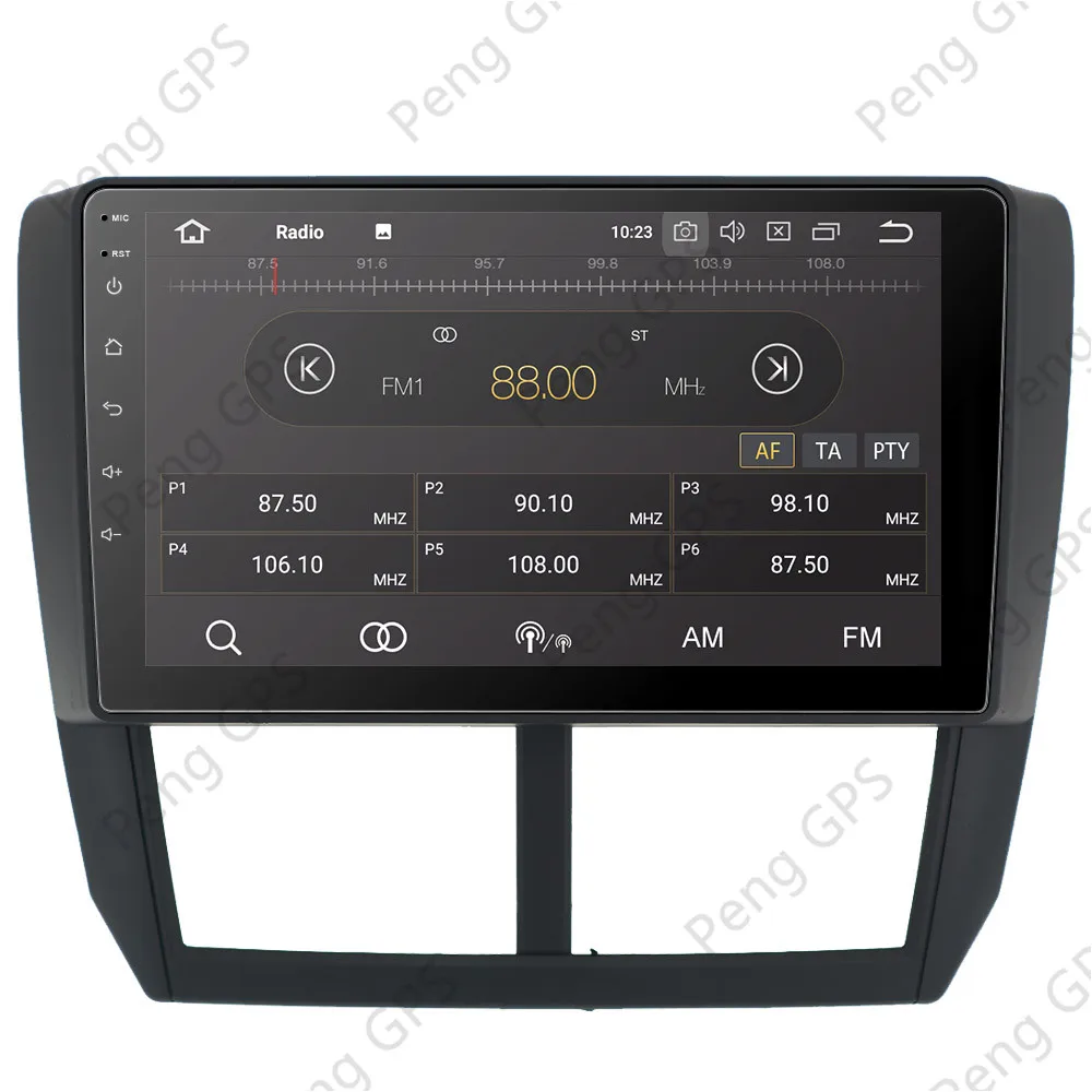 Автомобильный мультимедийный плеер 1DIN 9 дюймов GPS Android 0 для Subaru Forester 2008 2009 2010 11 2012 4