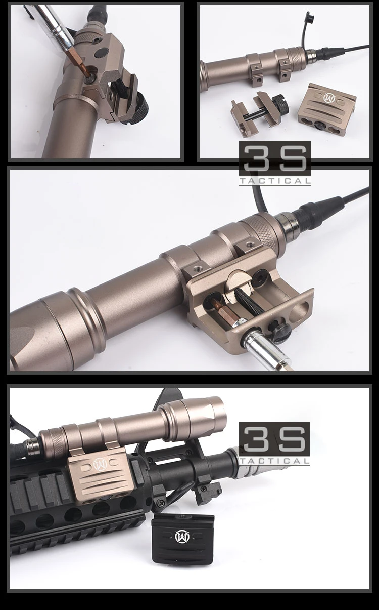 RM45 Off Set держатель тактического фонаря Rail Picatinny 20 мм для Surefir Airsoft M300 M600 Scout Light M600C M600V
