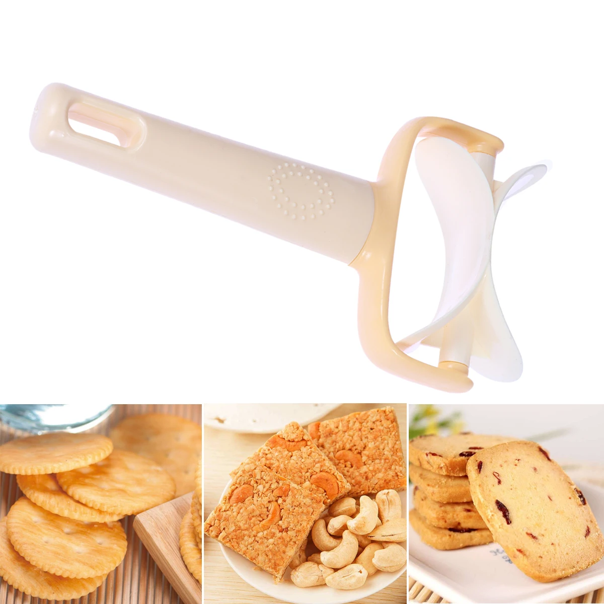 

ROSENICE Pie Mould Cookie Mold Round Rolling Biscuit Cutting Pastry Blade Dough Cutter Spatula Square Fondant Cutter Mold Maker