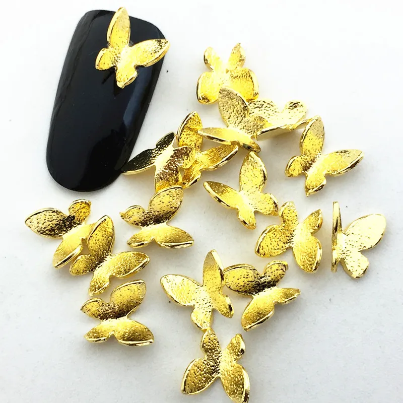 

10pcs/bag Retail New Japan Korea 3D Nail Art Deco Alloy Nail Accessories Kawaii Butterfly Style DIY Nail Tools for Manicure