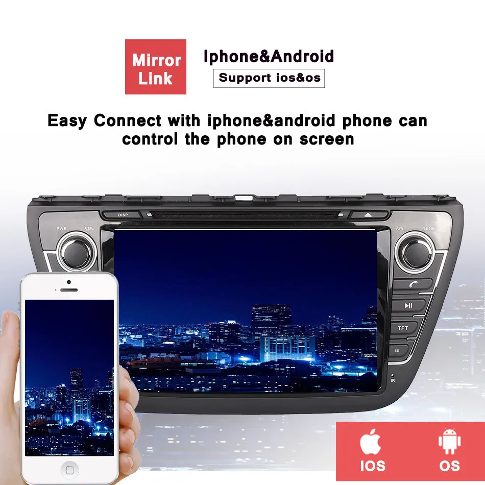 Perfect 8 Inch 1024*600 4GB RAM Octa Core Android 9.0 Car DVD GPS For Suzuki SX4 S Cross 2013 2014 2015 2016 2017 With 3/4G WiFi 2din 3 Perfect 8 Inch 1024*600 4GB RAM Octa Core Android 9.0 Car DVD GPS For Suzuki SX4 S Cross 2013 2014 2015 2016 2017 With 3/4G WiFi 2din 3