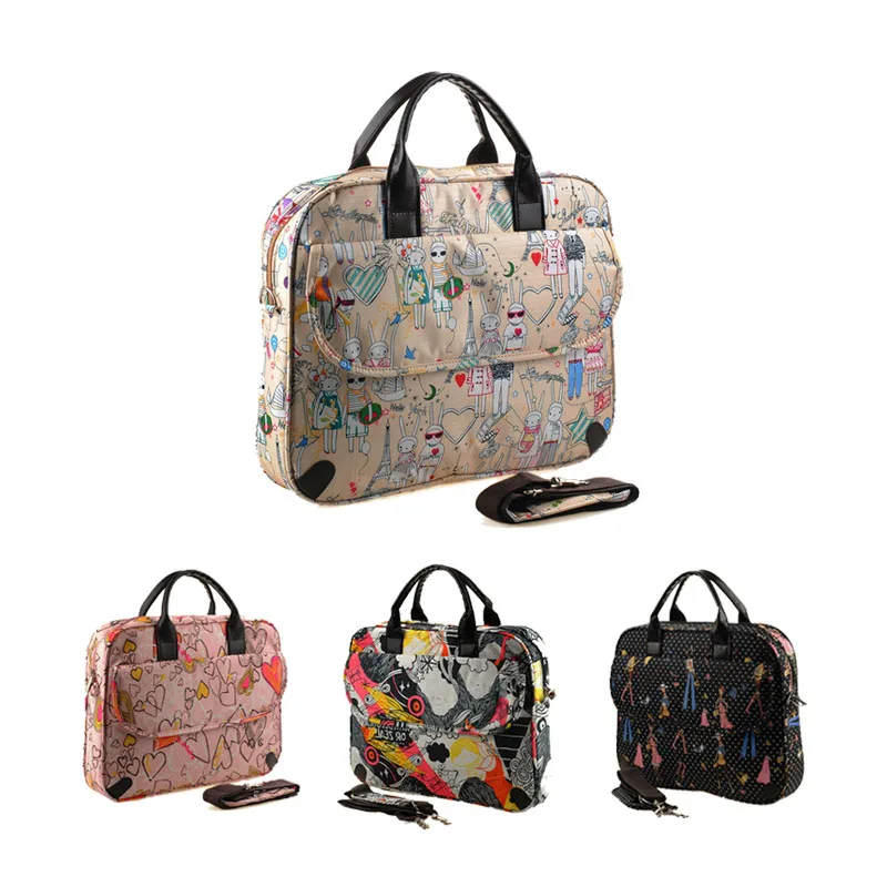 Girls multi colored casual laptop bag laptop bag 12 14 15 women's bag