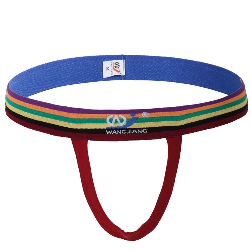 AIIOU мужские стринги и Jockstrap нижнее белье для геев трусы с эффектом потертости