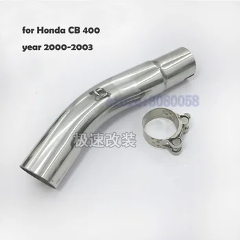 

For Honda cb 400 Motorcycle Exhaust Middle Mid Pipe Connection Link for HONDA CB400 Slip-On 100% Non-destructive installation