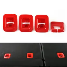 Красная задняя подушка на заднее сиденье крышка Накладка база ABS подходит для Jeep Cherokee