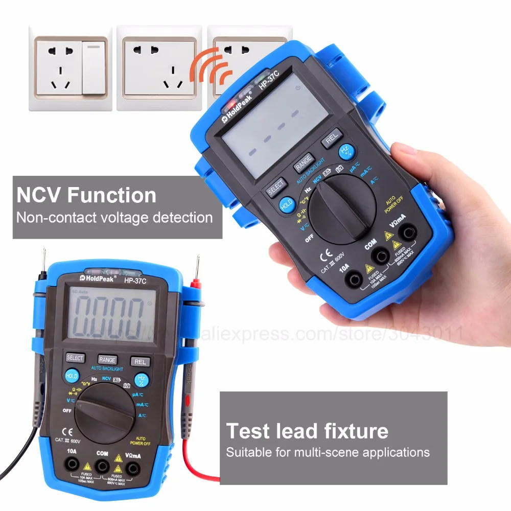 Multimeter Mini Portable Digital Multimeter Ammeter Voltmeter Ohm Frequency Diode Temperature NCV Test Multimeter Mini Portable Digital Multimeter Ammeter Voltmeter Ohm Frequency Diode Temperature NCV Test