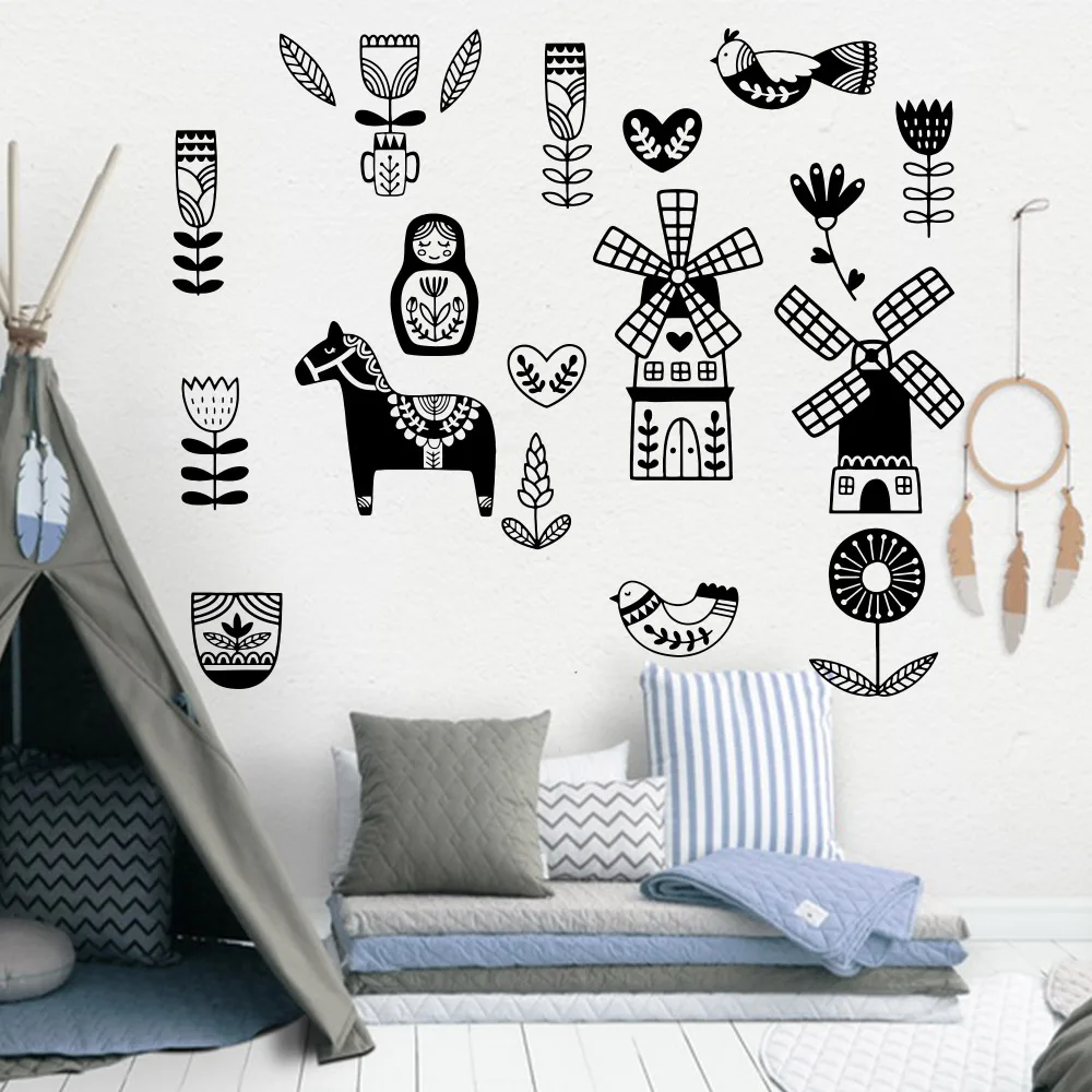 21 قطعة/مجموعة الشمال نمط جدار ملصقا القبلية الحيوانات النباتية لل بابيس غرف الديكور صائق الحائط الاطفال بنين ديكور غرفة نوم G660 21 قطعة/مجموعة الشمال نمط جدار ملصقا القبلية الحيوانات النباتية لل بابيس غرف الديكور صائق الحائط الاطفال بنين ديكور غرفة نوم G660