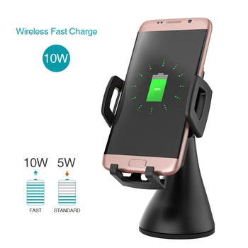 

dodocool 10W Fast Charge Wireless Car Charger Air Vent Suction Mount USB Power Adapter for iPhone Samsung