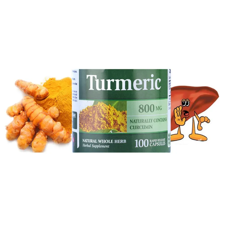 

Turmeric Curcumin 800 mg/100pcs Help fight cell-damaging free radicals Supports stimulation of the body's natural defenses