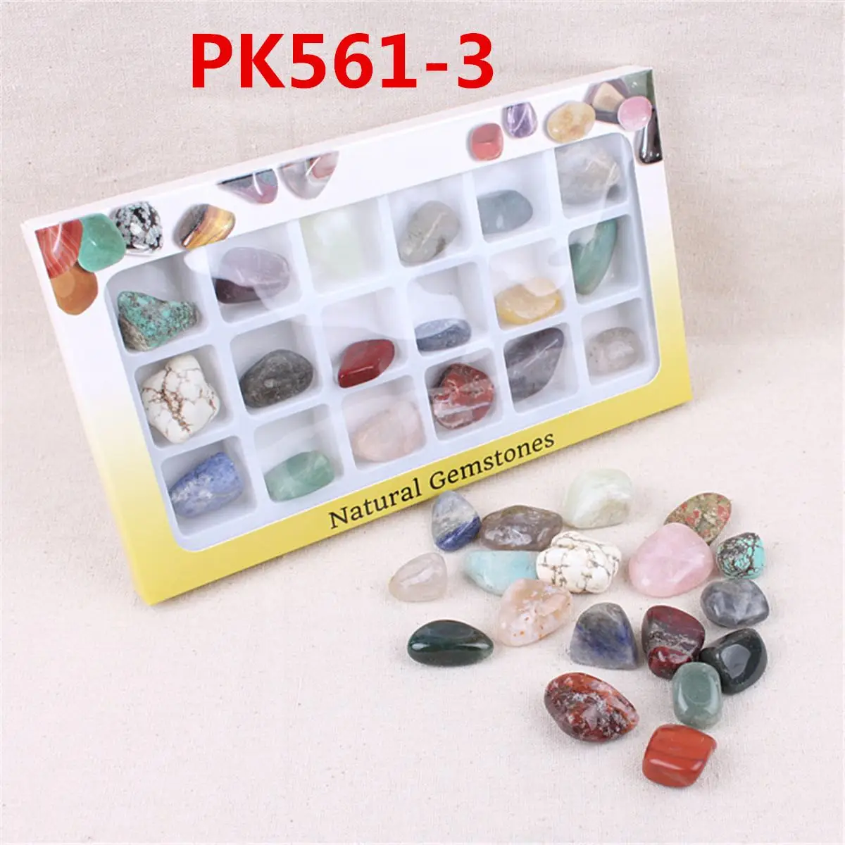 1 коробка натуральные драгоценные камни минеральный тер набор разнообразие Коллекция набор с кристаллами минеральные геологические учебные материалы