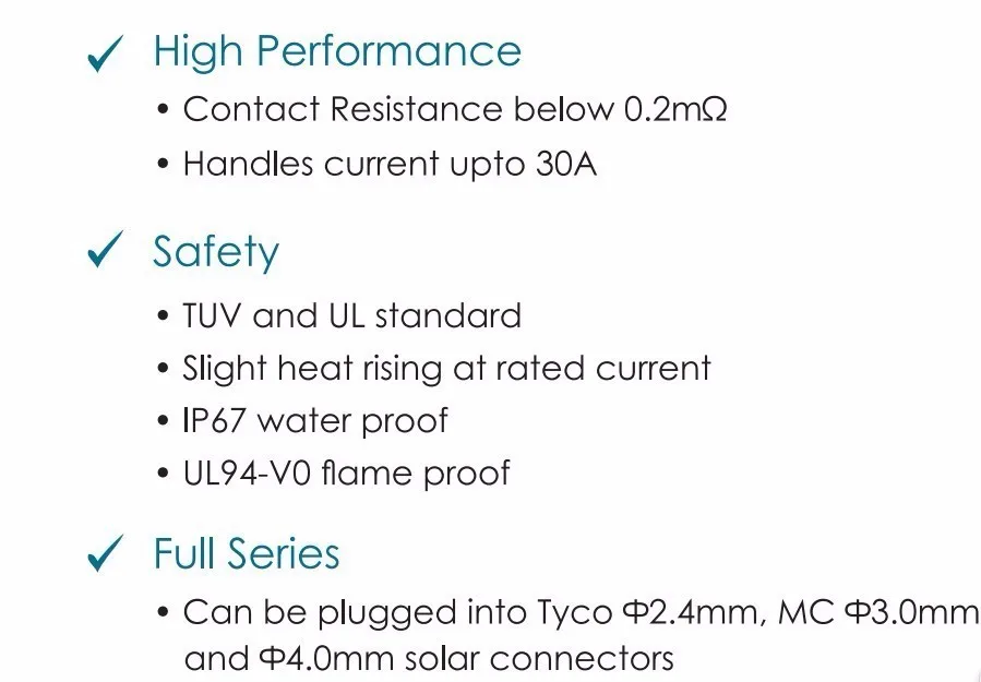 Blusunsolar 1 пара MC4 6 до 1 т филиал параллельное соединение Электрический Солнечный 60A 1000 В MC4 разъем Y панель кабель провода подключения