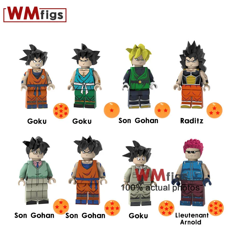 50 шт./партия Dragon Ball Z ltant Arnold Sun Wufan Latiz модель строительные блоки игрушки для детей