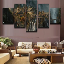 

Canvas Art Prints Poster Wall Modular Picture 5 Panel Lord Of The Rings Home Decoration Living Room Modern Paintings Artwork