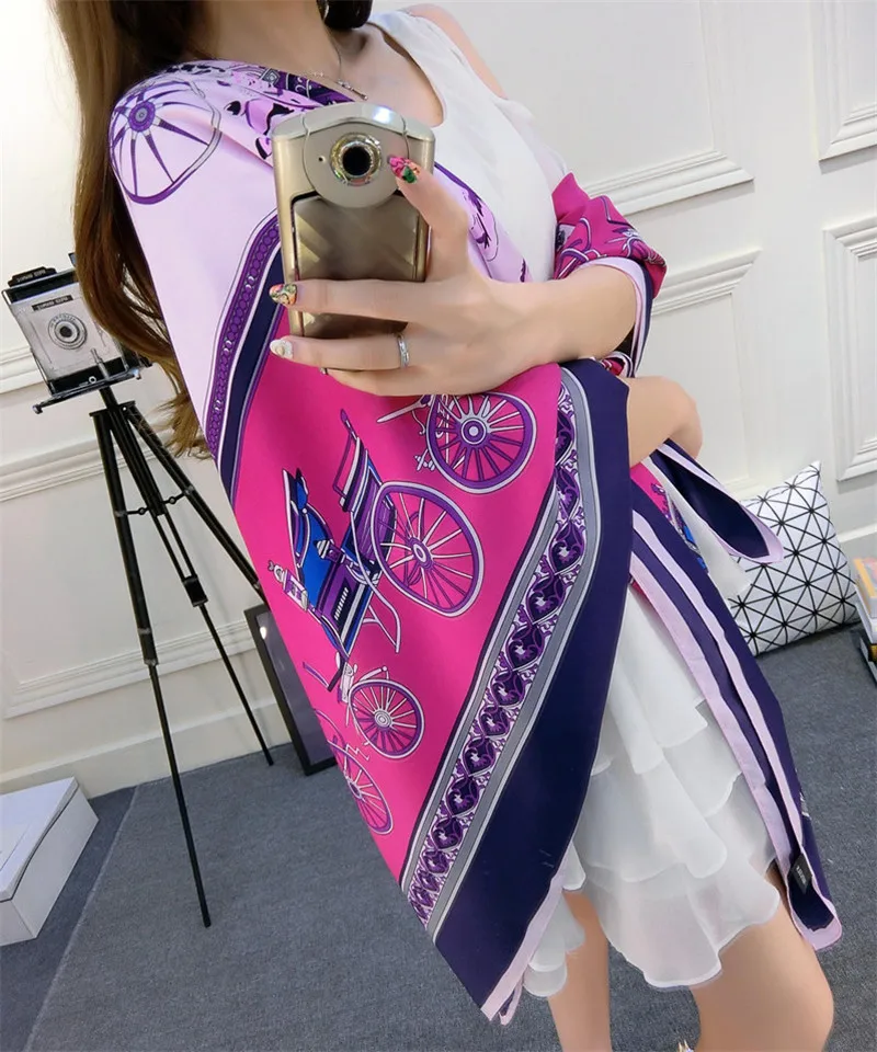 Классический винтажный женский шарф карета элегантные женские большие