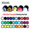 ROSALIND 5ml 142 Pure Colors HOT Gel Lacquer UV Gel Manicure DIY Nail Art Tips Gel Polish Design Nail Painting Color Gel Varnish ► Photo 2/6