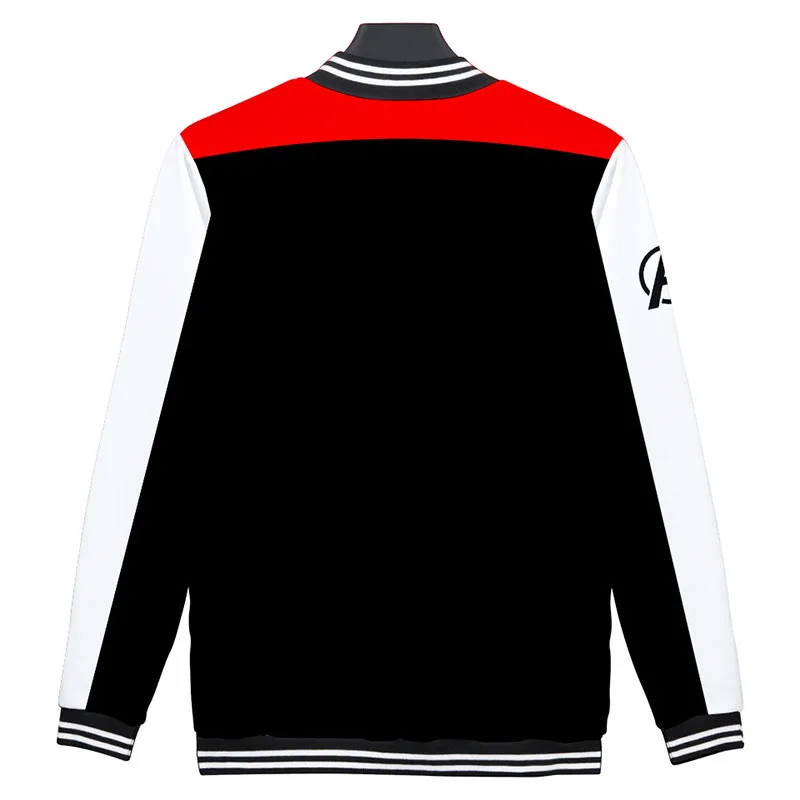 2019 New Avengers Endgame Quantum Realm Sweatshirt Jacket Advanced Tech Coat Halloween Cosplay Costume Baseball Uniform