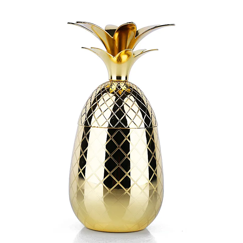 

Premium 500ml Pineapple Tumbler / Mug, Moscow Mule for Cocktail Drinking Cups / Mugs / Bar Tool