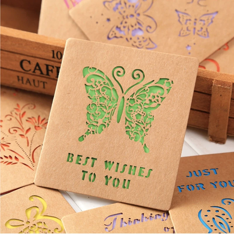  12pcs/set THANK YOU and Flowers Style Paper Card Rewards Gift Decorations Bouquet leave a Message C - 32907007173