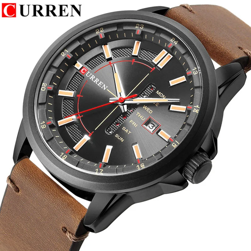 

CURREN 8307 relogio masculino CURREN Watch Men Military Quartz Watch Mens Watches Top Brand Luxury Leather Sports Wristwatch