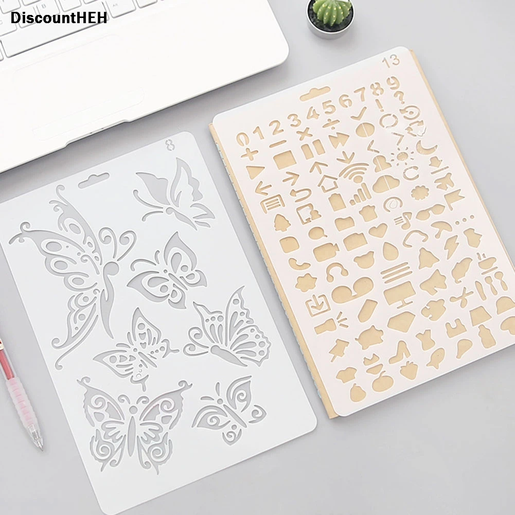 

DIY Photo Album Accessory Laciness Ruler Hollow Out Drawing Template DIY Photo Album Decoration Drawing Ruler
