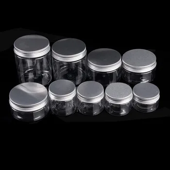 

30ML-250ML Cosmetic Empty Jar Pot Eyeshadow Makeup Face Cream Container Bottle Fashion Design Transparent Capacity