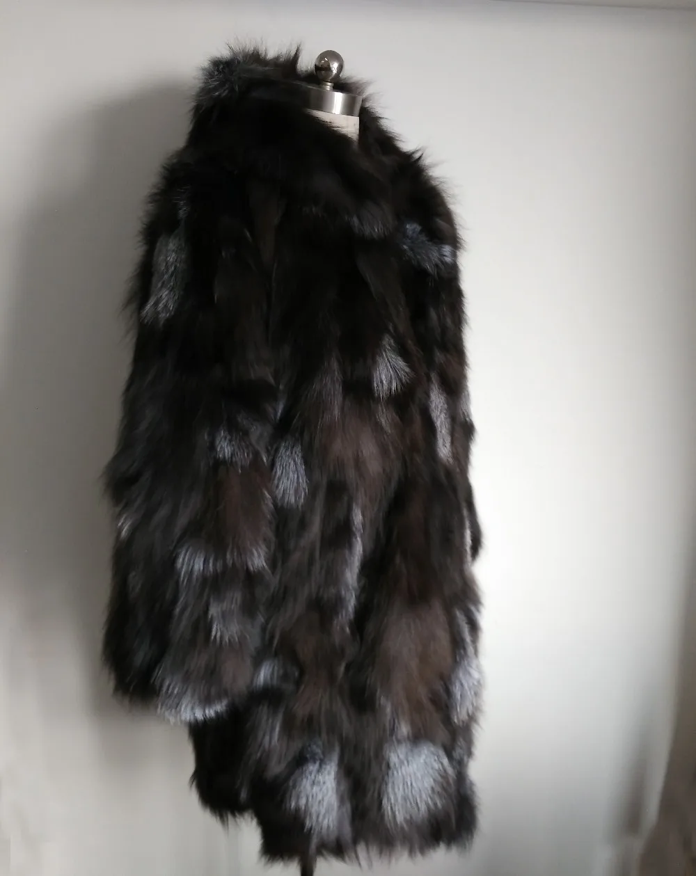 Новое тонкое роскошное длинное пальто из натурального Лисьего меха, теплое супер индивидуальное пальто большого размера плюс из натурального меха, опт и розница, меховое пальто DSR15