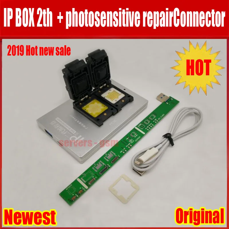 

NEW IPBox V2 IP BOX 2th NAND PCIE 2in1 High Speed Programmer+photosensitive repairConnector+for iP7 Plus/7/6S / 6plus /5S/5C /5