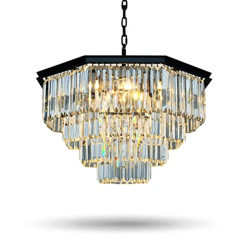 

Luxury American Crystal Retro Large Chandeliers Lights Vintage Chandeliers Lamp Restaurant Hall Lighting