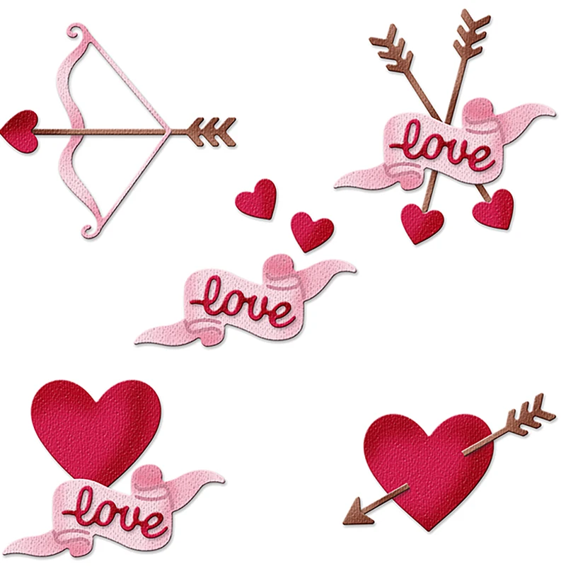 

Arrow of Love Metal Cutting Die Scrapbooking DIY Template Embossing Stencil Handicraft Decoration Paper Card Album Photo Making