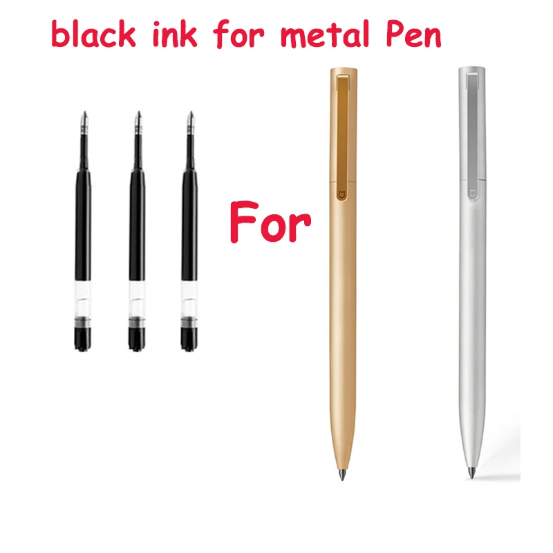 

0.5mm Black Blue Color Inks Refill Extra Black Rods For Xiaomi Metal Pen Replacement Only For Version Xiaomi Gold Silver pen