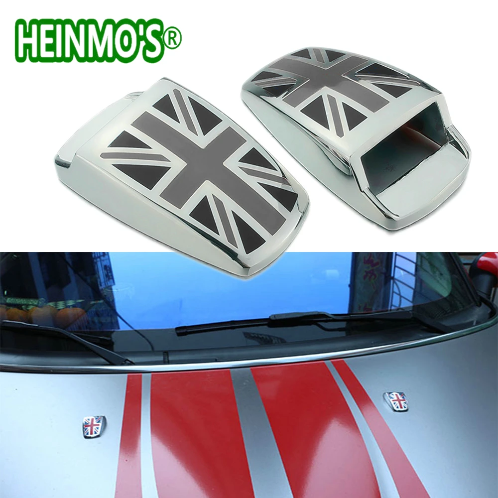 For MINI Cooper One+ S Clubman Countryman Paceman R55 R56 R57 R58 R59 R60 R61 F54 F55 F56 F60 Car Wiper Water Spray Nozzle Cover (10)