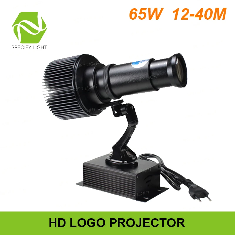 

65W HD High Bright COB LED Light Custom Logo Image Pattern Photoes Projection Lamp Advertising Projector for Shop Mall KTV Bars