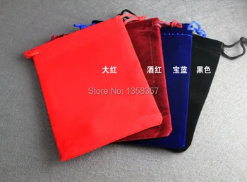

Direct Manufacturer high quality drawstring velvet bag for mobile phone\HDD accessories gift jewelry pouch customized wholesale