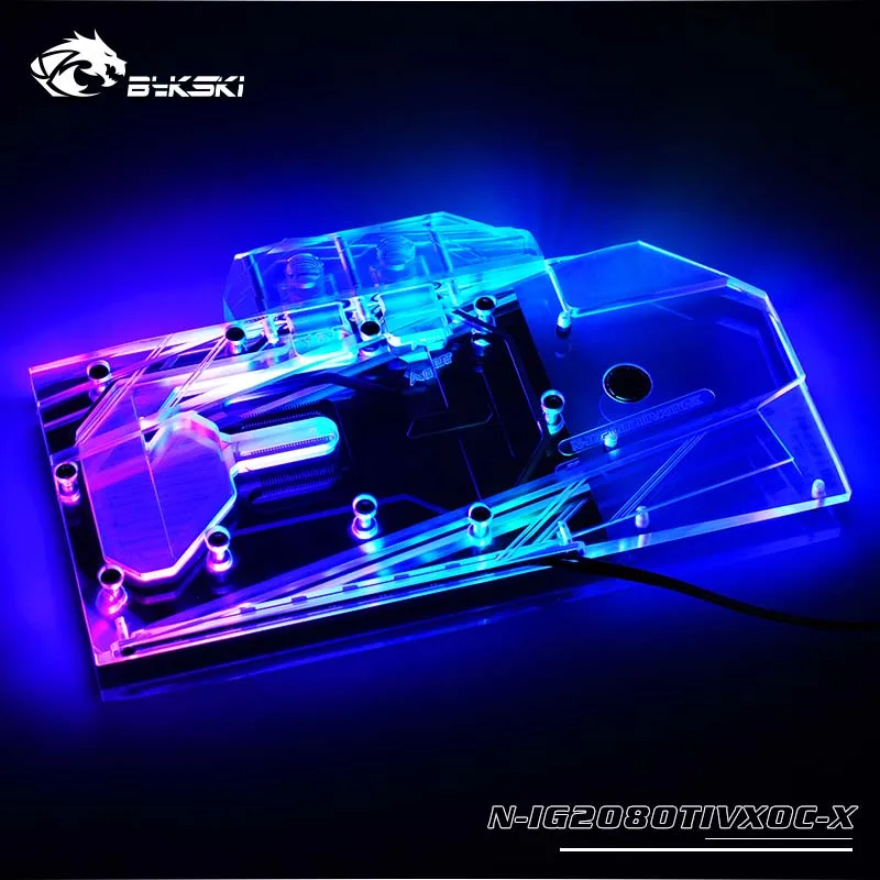 Bykski N-IG2080TIVXOC-X GPU водный блок для красочных iGame RTX 2080Ti Vulcan XOC 11G полное покрытие