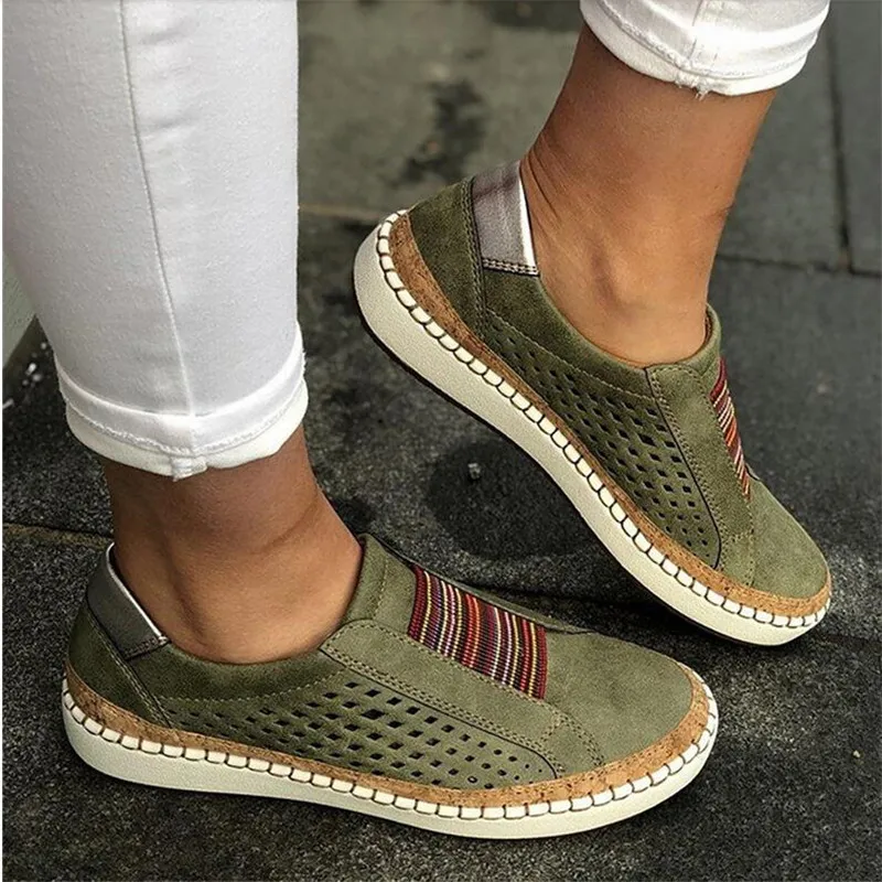 

AGUTZM 2019 Fashion Color matching Women Shoes Casual Shoes Mesh Women Sneakers Platform Breathable Flats Large size 35-43 A221