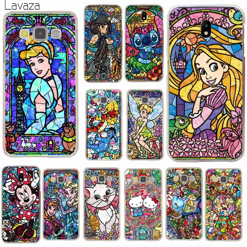 

Lavaza fairy tale stained glass Alice Hard Phone Case for Samsung Galaxy J6 J3 J1 J2 J5 2015 2016 J5 Prime J7 2017 EU US Version