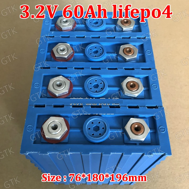 1 шт. 3,2 В 60ah lifepo4 ячейки 3,2 В 50ah высокое качество bms 4S батарея солнечная для diy 12 В ebike пляж круизер морской скутер дом на колесах