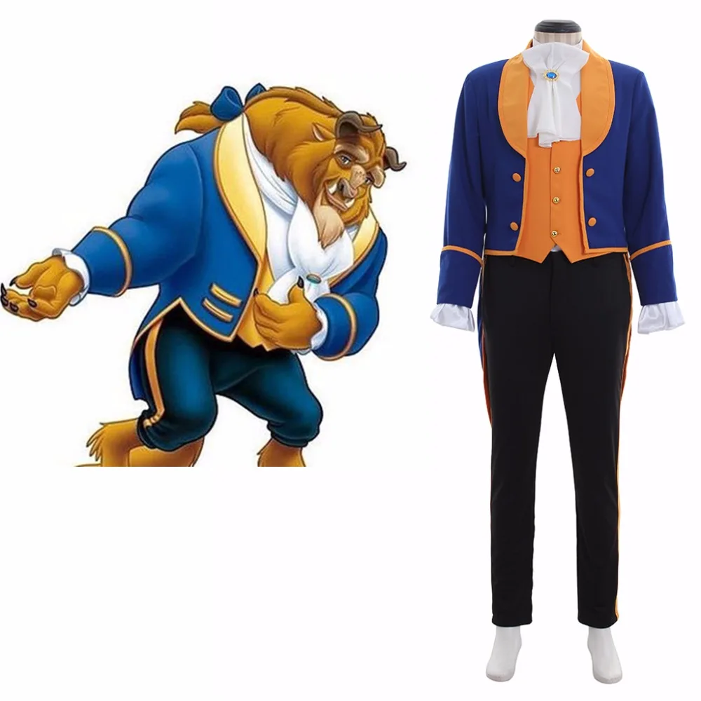 Cosplaydiy Beauty and The Beast Prince Cosplay Costume The Beast Adult Wedding Fancy Party ...