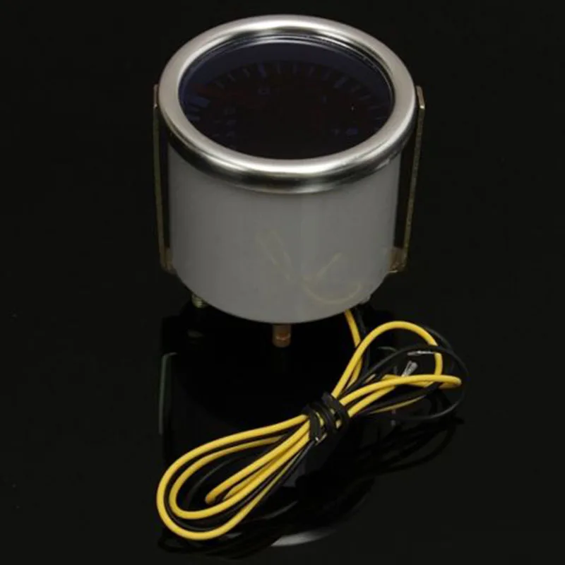 1set 2inch 52mm Universal Car White LED Turbo Boost Gauge Vacuum Meter
