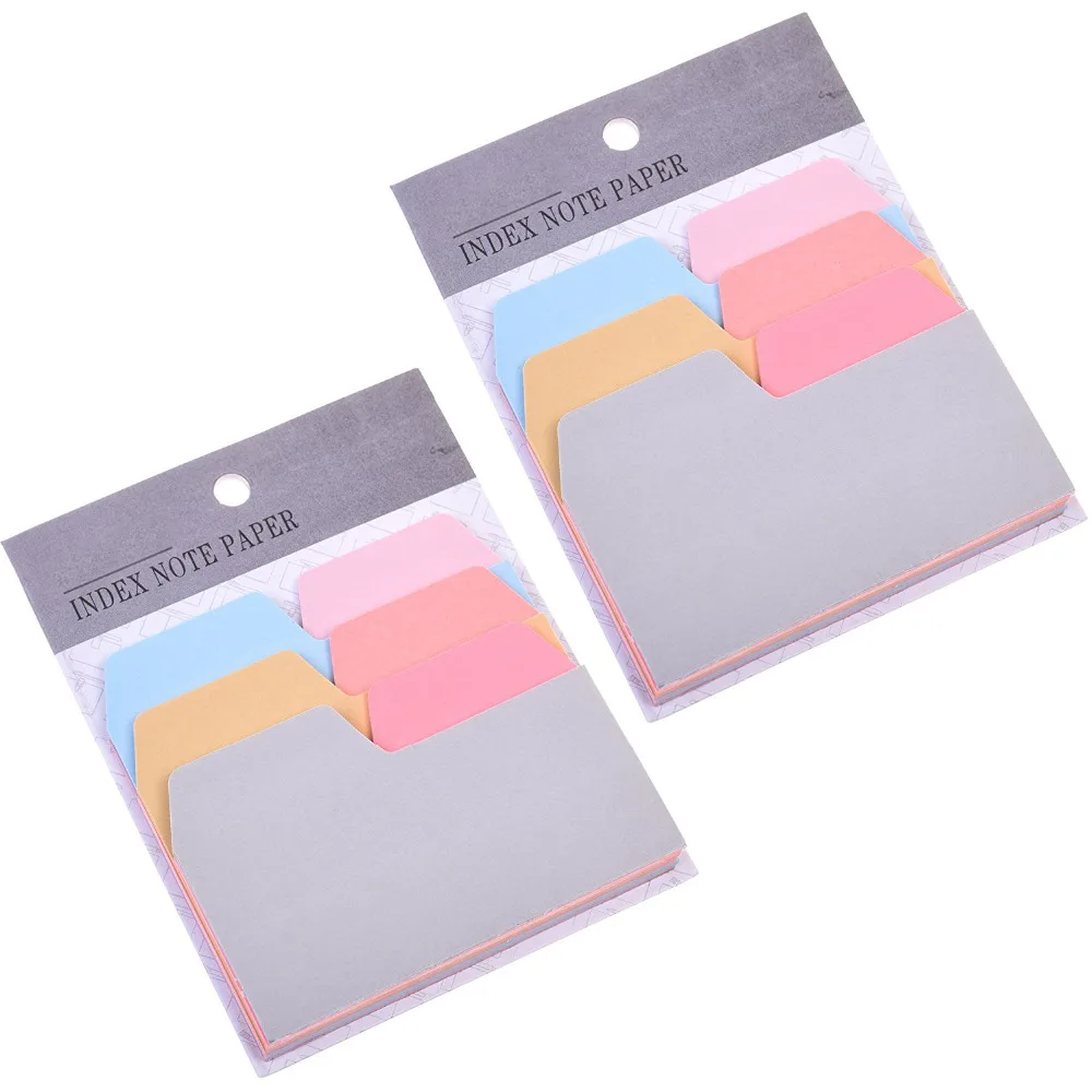 6 Color 180 Pieces Divider Sticky Notes Index Tabs Paper-in Memo Pads