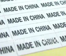 50000 шт./лот 12x5 мм Сделано в Китае самоклеящаяся бумага этикетка наклейка, арт. gu01 Бесплатная доставка