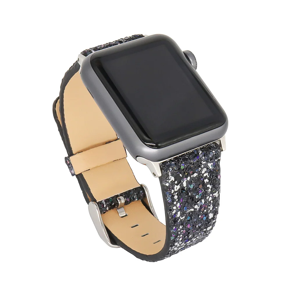 For Iwatch Bands 38mm 42mm Leather Strap Wrist Band Replacement W