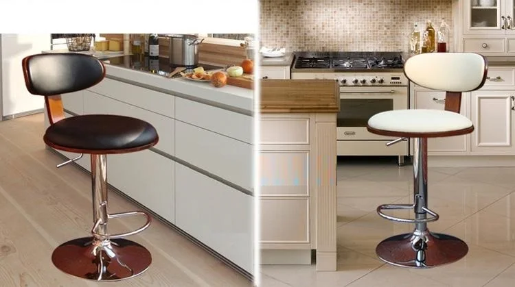 

hotel hall buffet chair black white PU leather University lectern stool Oceania popular chair