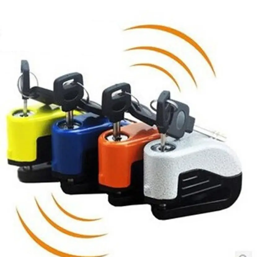 

Bike Small Alarm Lock Disc Brakes Bicycle Lock Bike Mountain Fixed Anti Theft Security Water Resistant Bicycle Accessories P60