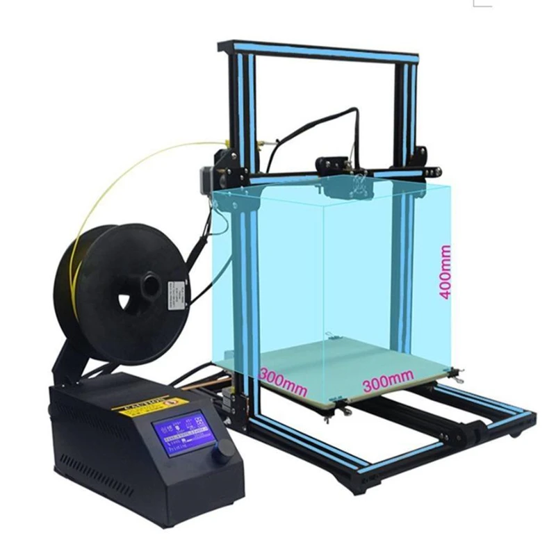 

3D Printer Chiron Ultrabase Extruder Largest Nozzle Pro Open Build Upgrade Large Printing Area Open Build Aluminium Frame