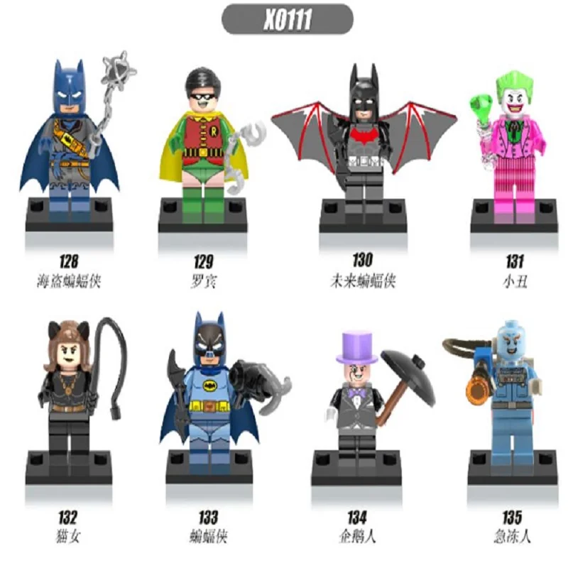 

Super Heroes Batman Beyond Penguin Robin Joker Catwoman Bricks Building Blocks Dolls Action Figures For Children Gift Toys X0111